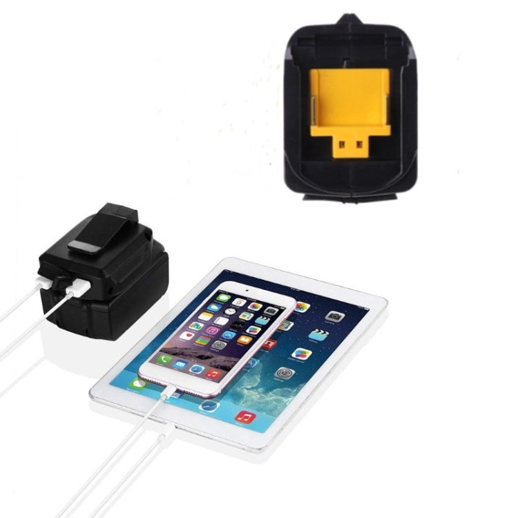 Battery USB Adapter Charging Converter for MAKITA ADP05 18V 14.4V Lithium Battery(Black)