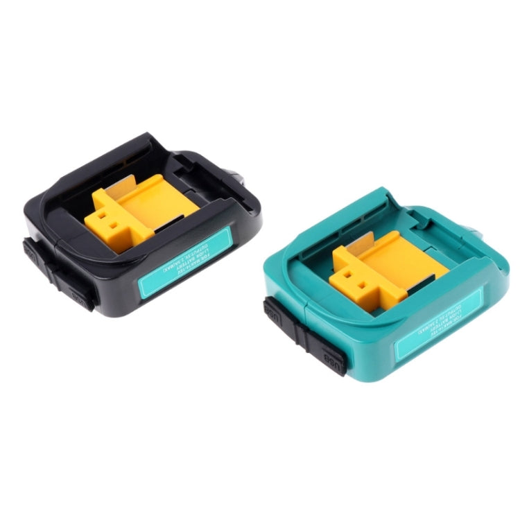 Battery USB Adapter Charging Converter for MAKITA ADP05 18V 14.4V Lithium Battery(Black)