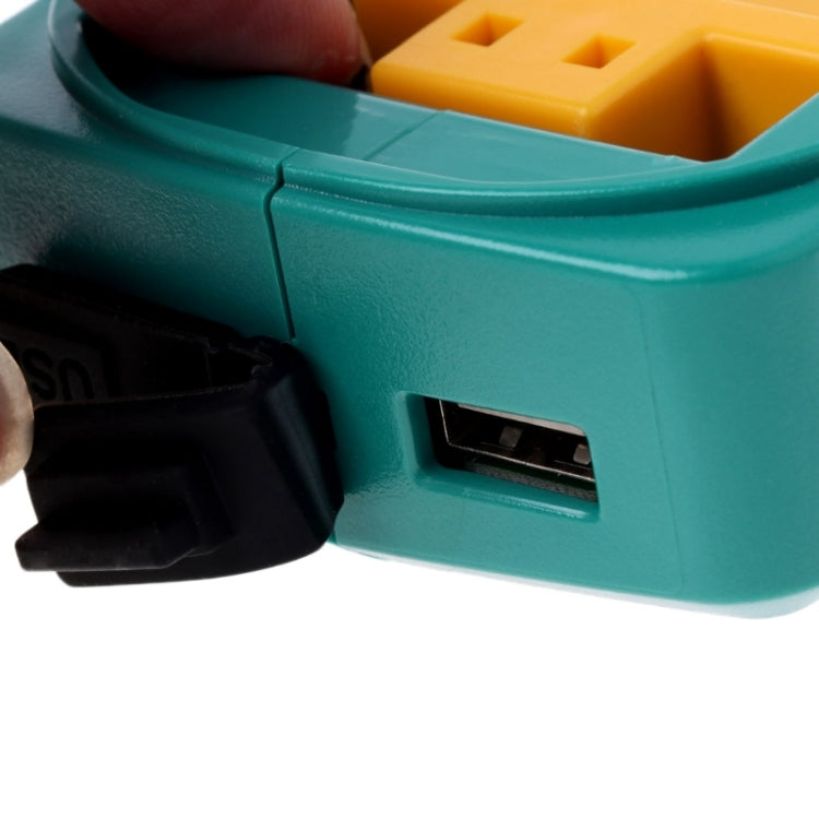Battery USB Adapter Charging Converter for MAKITA ADP05 18V 14.4V Lithium Battery(Blue) - Charger & Converter by PMC Jewellery | Online Shopping South Africa | PMC Jewellery | Buy Now Pay Later Mobicred