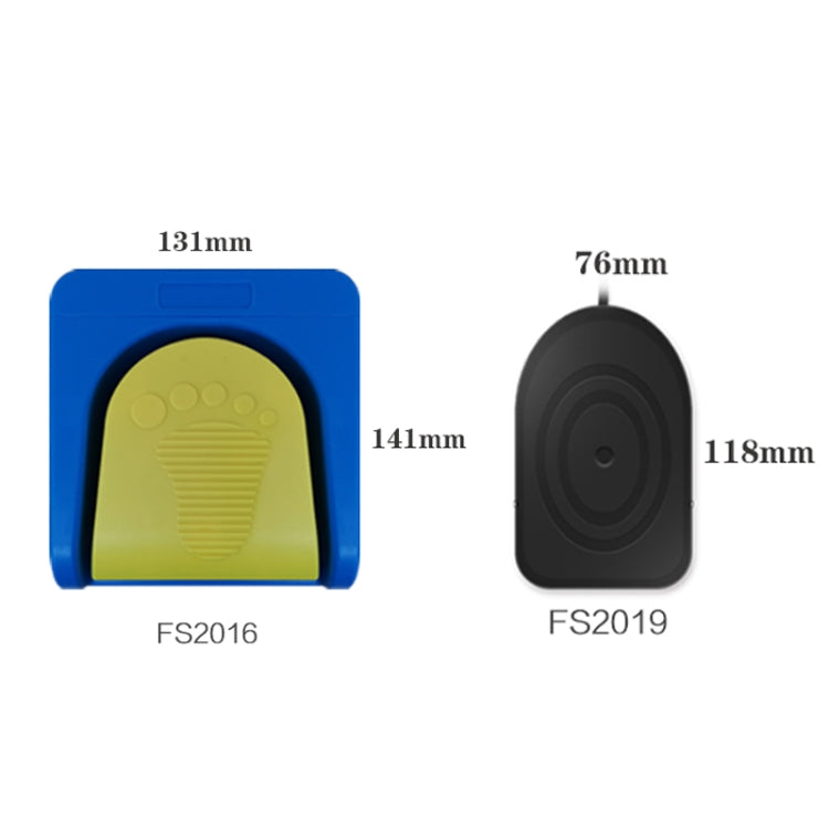 Pcsensor USB Foot Pedal Control Switch Keyboard Adapter For Computer, Model:FS2019
