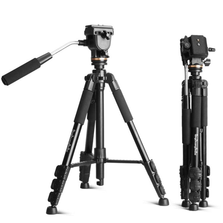 QingZhuangShiDai Q111S Aluminum Alloy Mobile Phone Camera Photography Tripod(Black) - free shipping - PMC Jewellery - Order now!