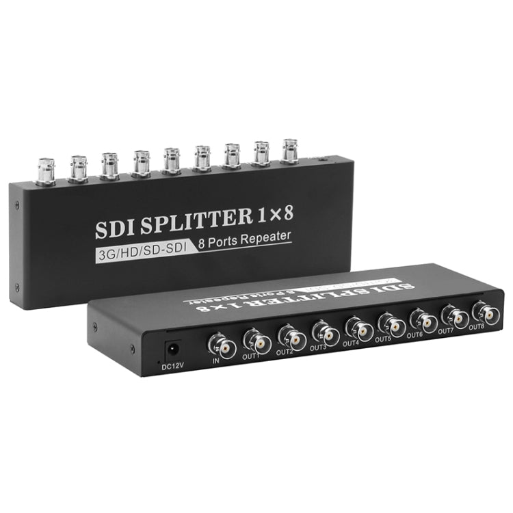 1 In 8 Out SD-SDI / HD-SDI / 3G-SDI Distribution Amplifier Video SDI Splitter(US Plug) - Splitter by PMC Jewellery | Online Shopping South Africa | PMC Jewellery | Buy Now Pay Later Mobicred