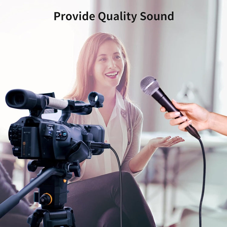 3.5mm To Caron Male Sound Card Microphone Audio Cable, Length:10m - free shipping - PMC Jewellery - Order now!