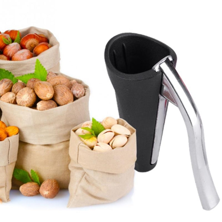 Zinc Alloy Funnel Shape Nut Nutcracker Sheller Walnut Opener Cutter Clamp Plier Kitchen Tools gadgets(Black) - Food Clips & Clips by PMC TechLife | Online Shopping South Africa | PMC TechLife | Buy Now Pay Later Mobicred