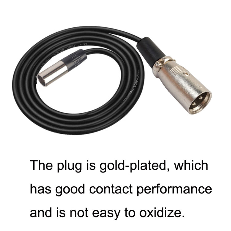 Xlrmini Caron Male To Mini Male Balancing Cable For 48V Sound Card Microphone Audio Cable, Length:3m