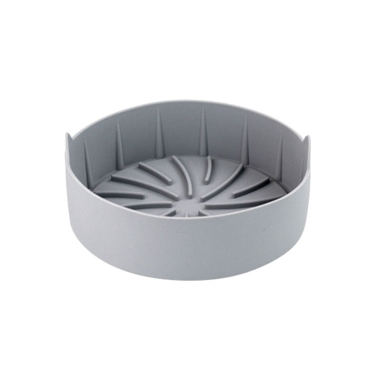 Air Fryer Silicone Grill Pan Accessories, Size: Round 19 cm(Gray) - Baking mat & Bakewares by PMC Jewellery | Online Shopping South Africa | PMC Jewellery | Buy Now Pay Later Mobicred