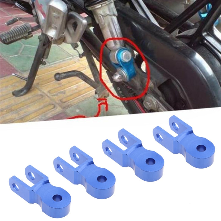 2 Pairs Shock Absorber Extender Height Extension for Motorcycle, Size: Large(Blue)