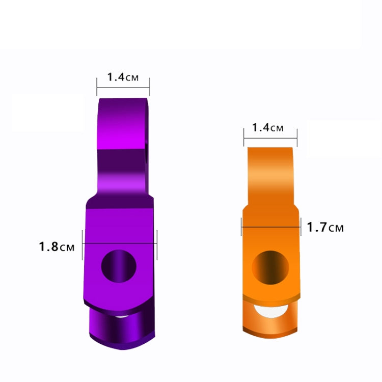 2 Pairs Shock Absorber Extender Height Extension for Motorcycle, Size: Large(Red)
