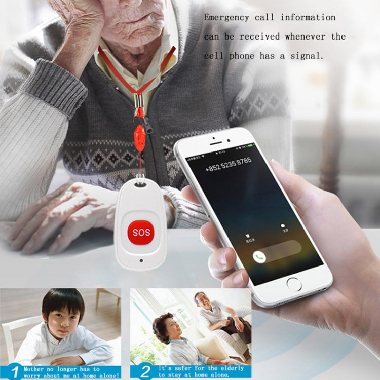 433MHz Water-resistant SOS Single Button Remote Control One Button Emergency Help Button