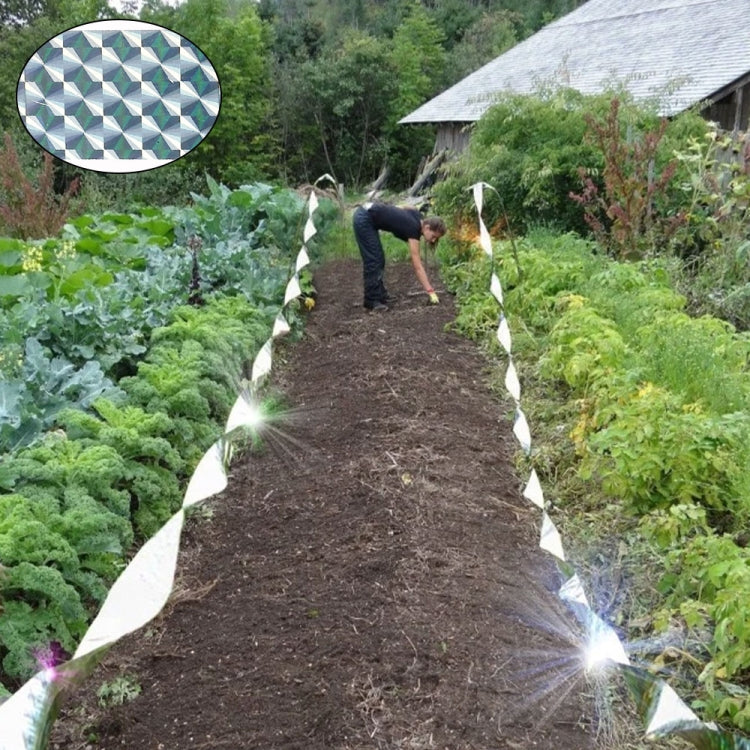 4.8 x 80m Double-sided Reflective Bird Repeller Ribbon Bird Chaser Garden Tool(Laser Floral) - Plant Support & Care by PMC TechLife | Online Shopping South Africa | PMC TechLife | Buy Now Pay Later Mobicred