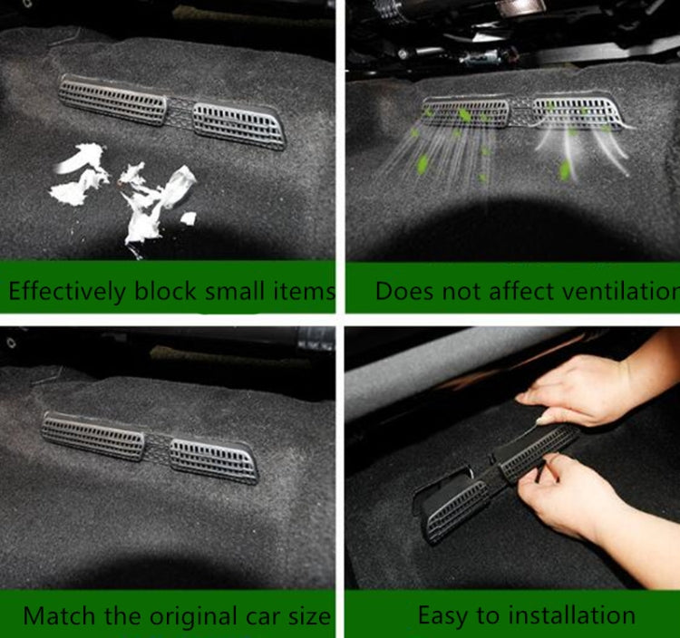 2 PCS Car Air Exhaust Cover Seat Air Outlet Protection Cover for Skoda, Style:Upgraded pair