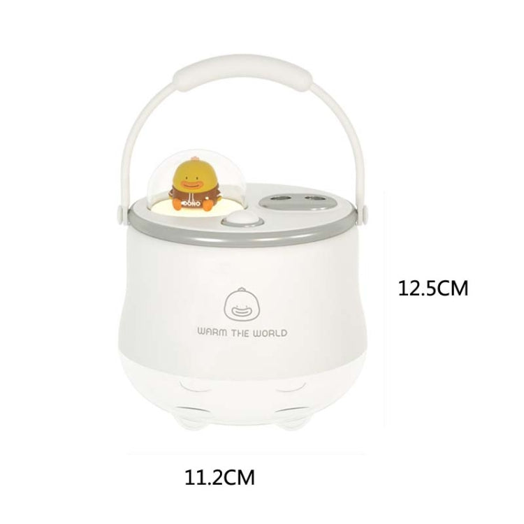 F08 Wired Water Replenishing Double Spray Humidifier LED Night Light Humidifier(White)