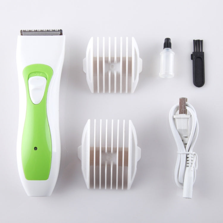 Hair Clipper Rechargeable Electric Clippers Haircut Tools For Children(Green and White) - free shipping - PMC TechLife - Order now!