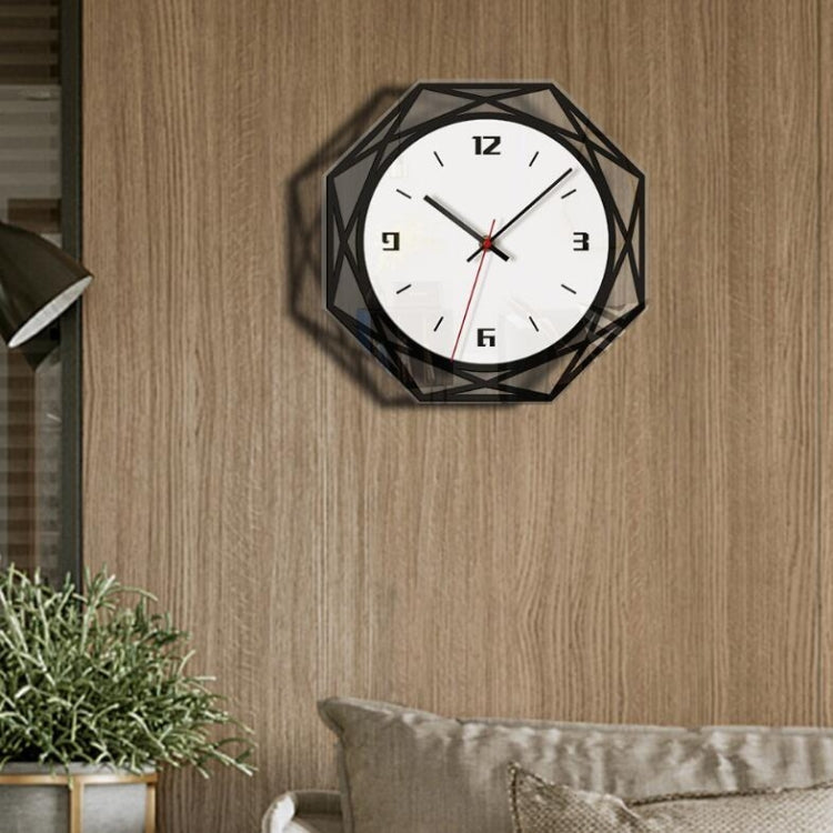 Home Decoration Acrylic Wall Clock Creative Transparent Clock(Black) - Wall Clock by PMc TechLife | Online Shopping South Africa | PMc TechLife | Buy Now Pay Later Mobicred