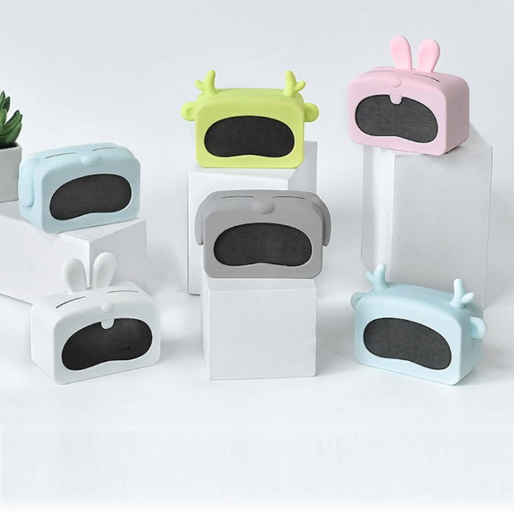 Mini Cute Cartoon Multifunctional Digital Luminous Thermometer Small Alarm Clock(Blue Dog) - Alarm Clocks by PMc TechLife | Online Shopping South Africa | PMc TechLife | Buy Now Pay Later Mobicred