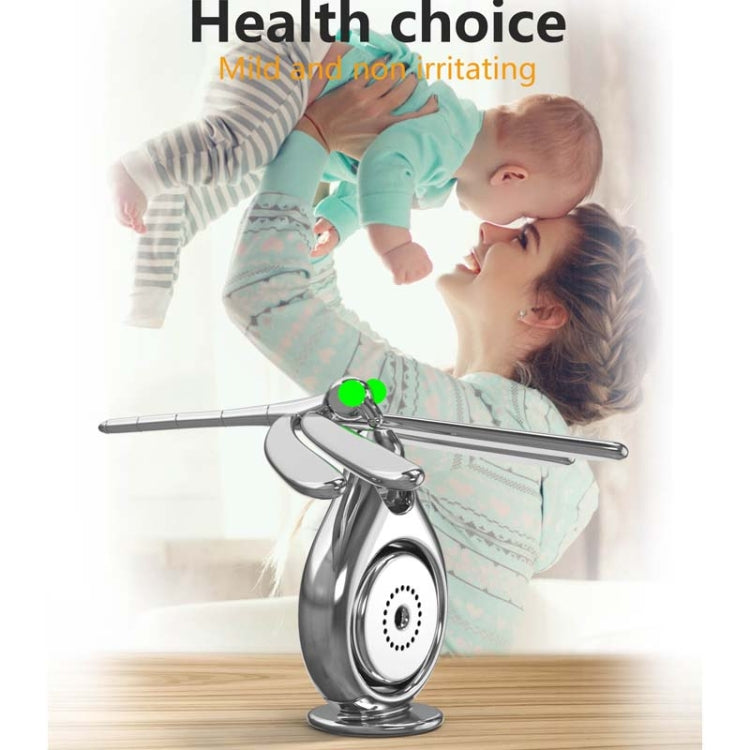 Car Aromatherapy Rotating Balance Dragonfly Creative Perfume Decoration(Silver) - free shipping - PMC TechLife - Order now!