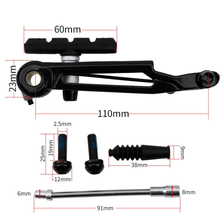 Litepro Long arm V Brake Folding Bike Modified SP8 Brake, Specification:1 Pair (Half Bike Portion)