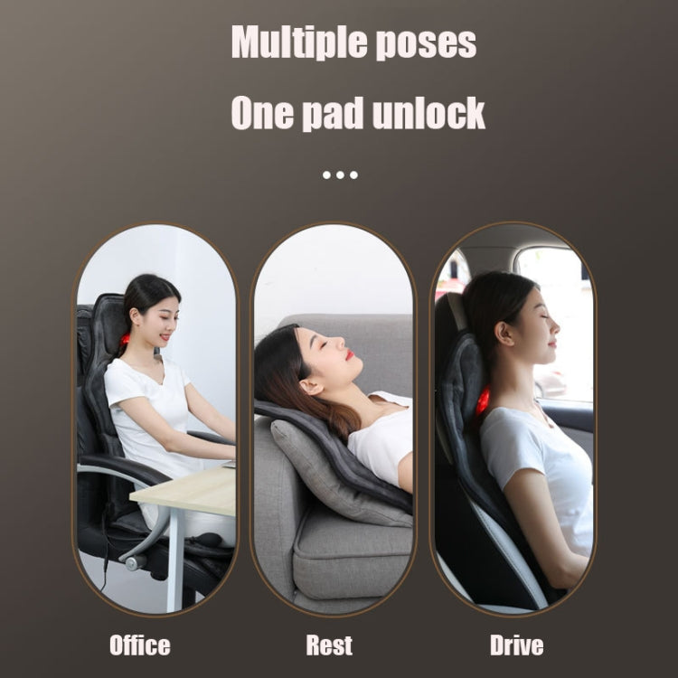 YJ-308 Car Massager Cervical Spine Neck Waist Car Home Heating Whole Body Multifunctional Massage Mat, Specification: Deluxe Edition