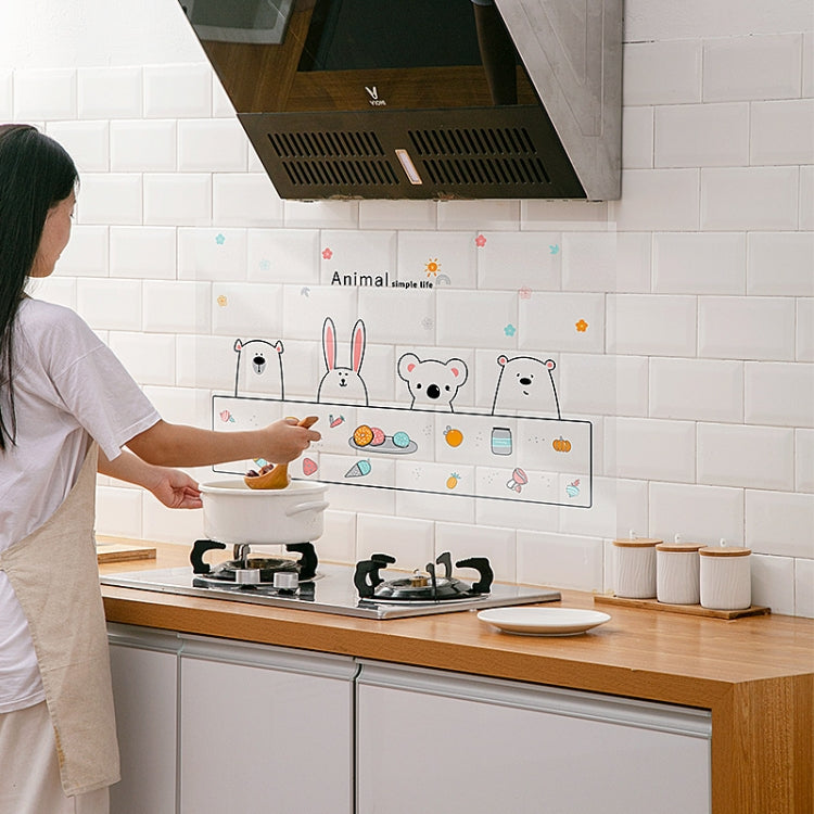 5 PCS Kitchen Cabinet Stove Oil-Proof Self-Adhesive Sticker, Style:Transparent Type(Cute Pet) - Wall Tile Stickers by PMc TechLife | Online Shopping South Africa | PMc TechLife | Buy Now Pay Later Mobicred