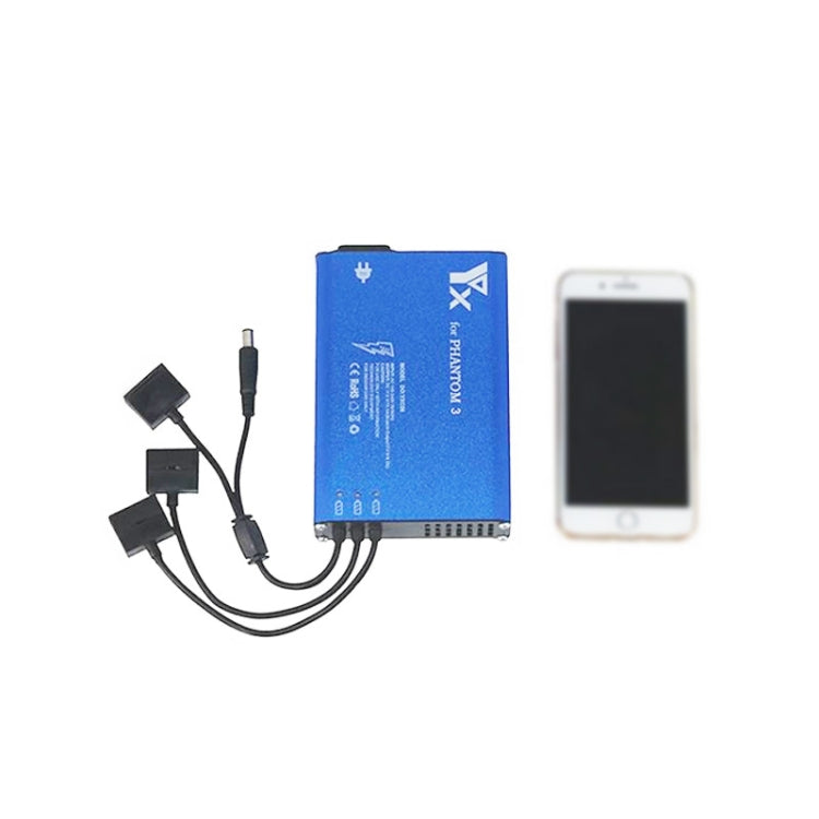 4 in 1 Parallel Power Hub Intelligent Battery Controller Charger for DJI Phantom 3 Standard SE FPV Drone, Plug Type:UK Plug - by PMC Jewellery | Online Shopping South Africa | PMC Jewellery | Buy Now Pay Later Mobicred