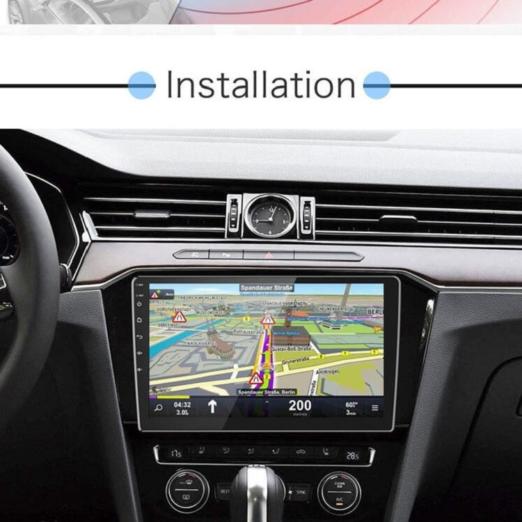 Universal Machine Android Smart Navigation Car Navigation DVD Reversing Video Integrated Machine, Size:10inch 1+16G, Specification:Standard+4 Lights Camera
