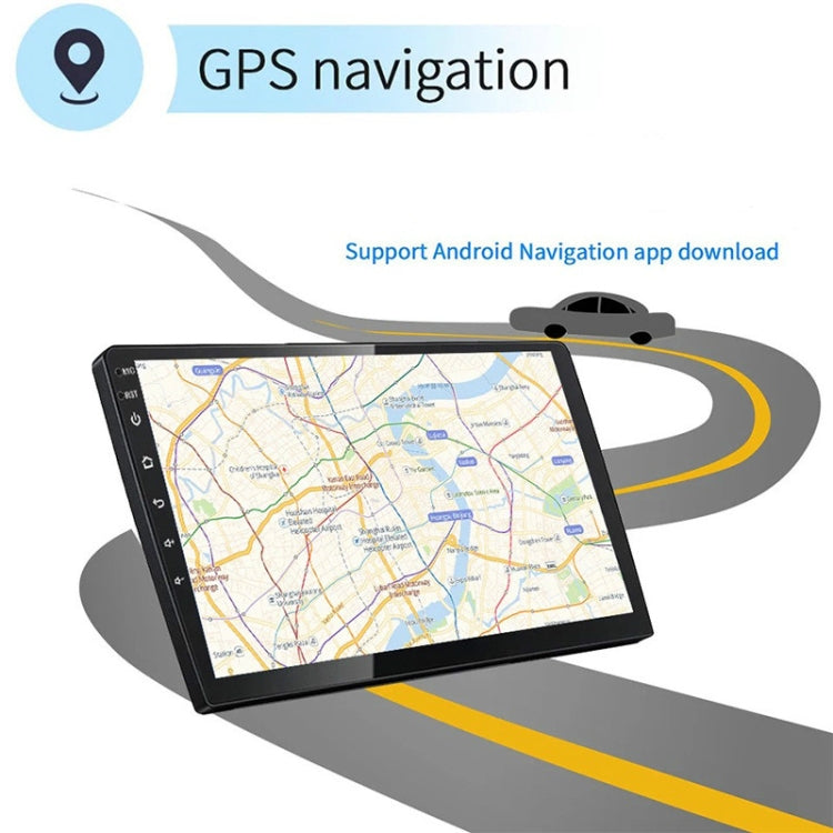 Universal Machine Android Smart Navigation Car Navigation DVD Reversing Video Integrated Machine, Size:10inch 2+32G, Specification:Standard+8 Lights Camera