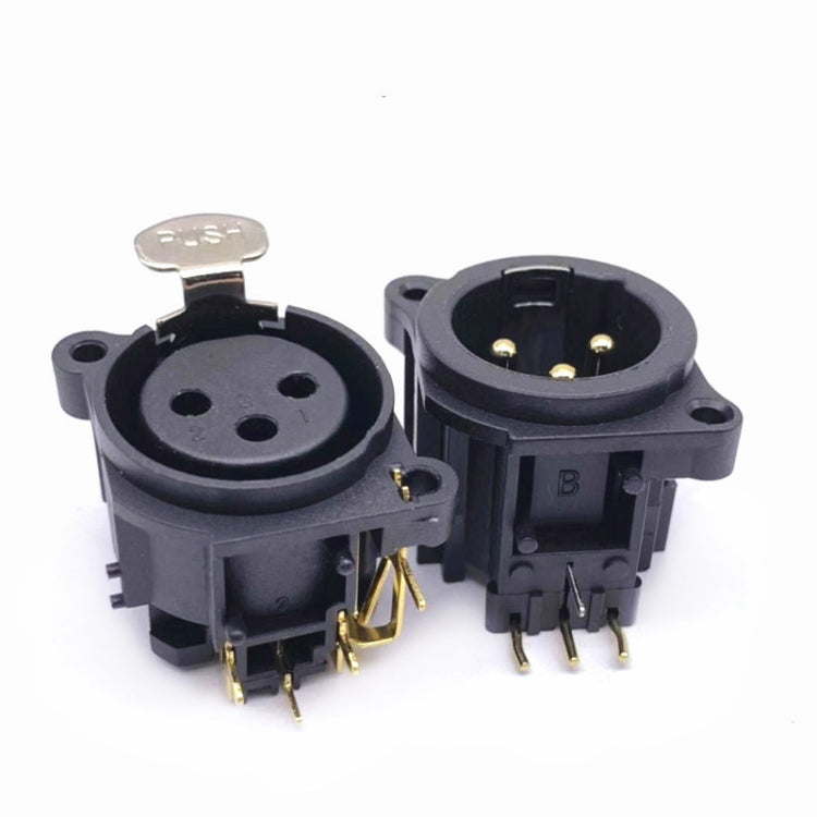 20 PCS Three-core XLR Socket Balanced Audio Card Dragon Socket Male and Female Socket(Female Socket) - free shipping - PMC Jewellery - Order now!