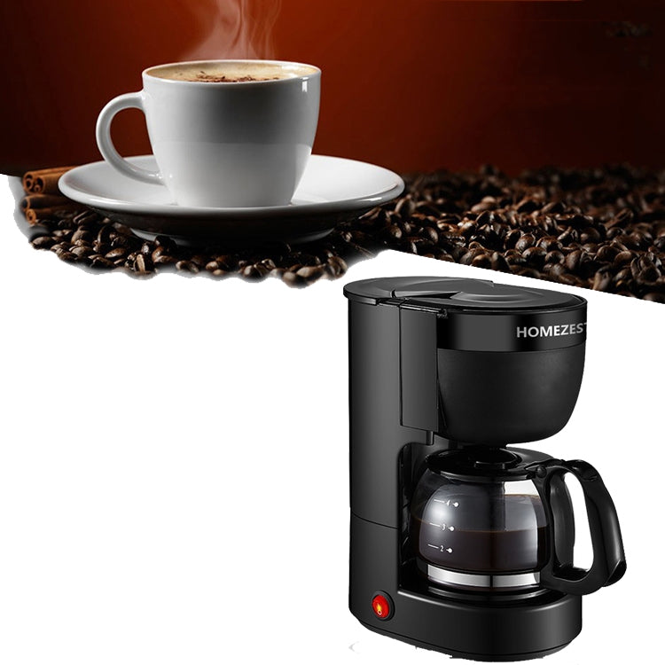 Homezest Household Small Coffee Maker Automatic Mini Drip Coffee Machine, Style:EU Plug(Black) - free shipping - PMC Jewellery - Order now!