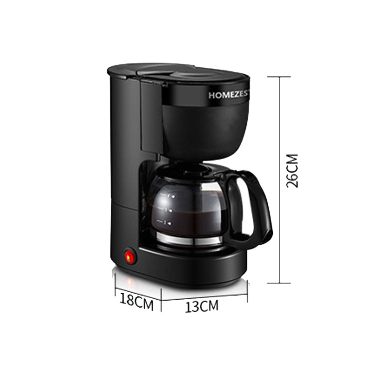 Homezest Household Small Coffee Maker Automatic Mini Drip Coffee Machine, Style:EU Plug(Black) - free shipping - PMC Jewellery - Order now!