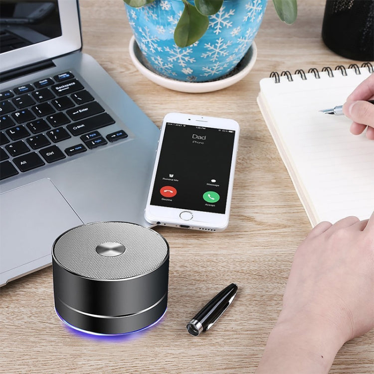 Portable Wireless Bluetooth Speaker Stereo LED Speakers with Built-in Mic MP3 MINI Subwoof Smart Column Loudspeaker - Desktop Speaker by PMC TechLife | Online Shopping South Africa | PMC TechLife