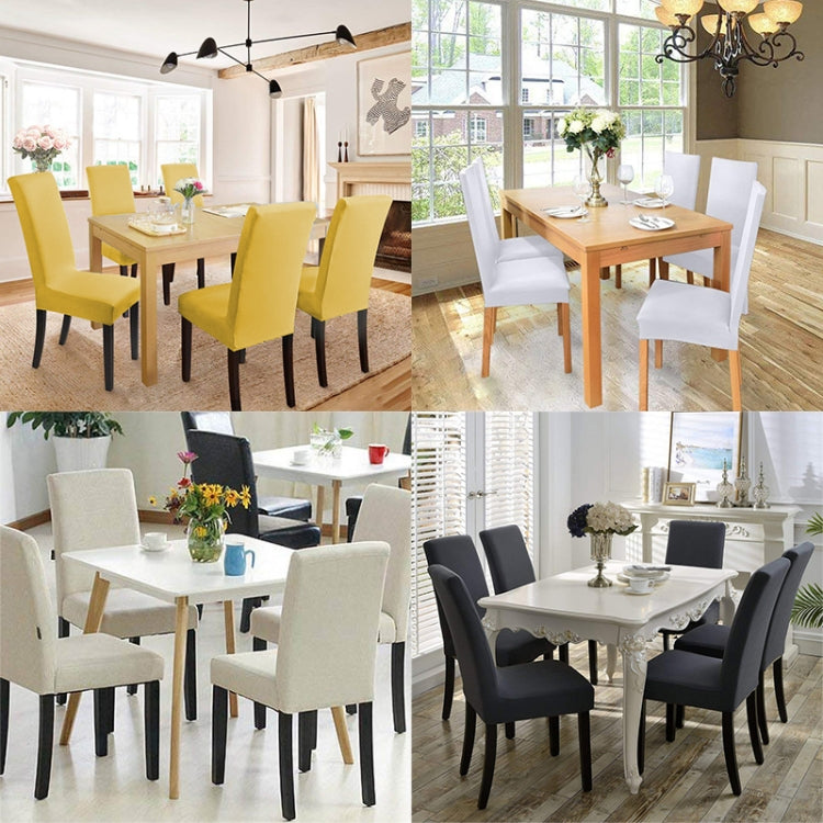 Modern Plain Color Chair Cover Spandex Stretch Elastic Wedding Banquet Chair Covers Dining Seat Cover Pastoral Hotel Cover, Specification:Universal Size(Ginger) - free shipping - PMC TechLife - Order now!