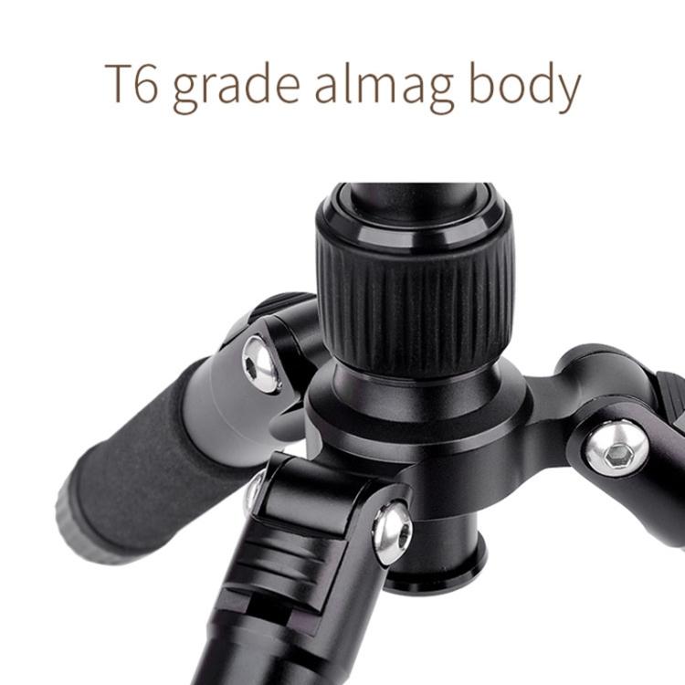 Xiletu FM5S-MINI 5-Section Folding Legs Mini Desktop Tripod Mount(Black)