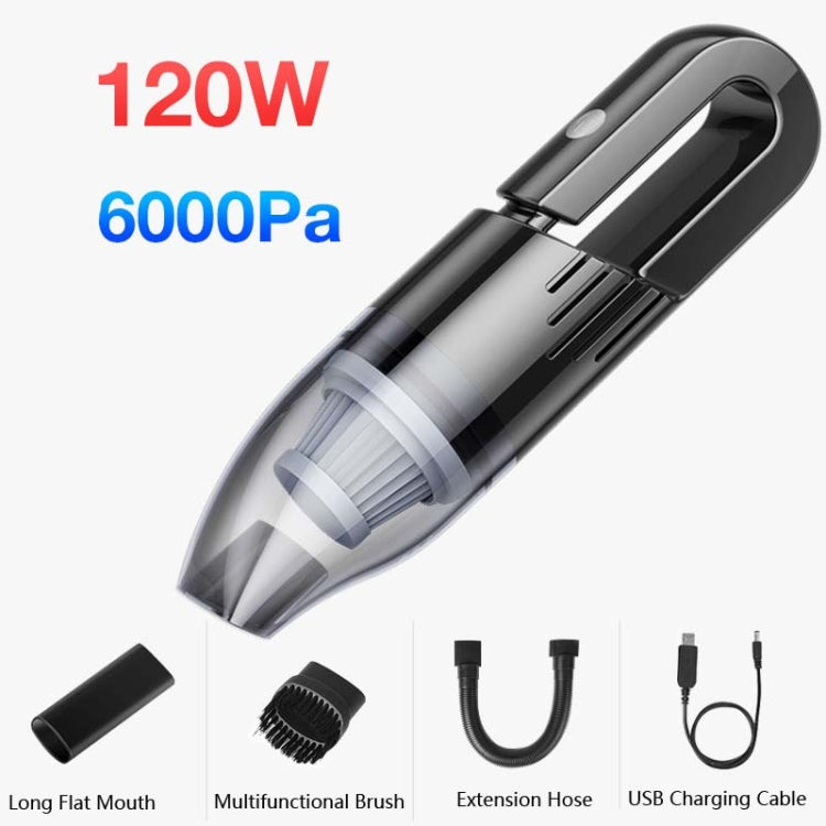 120W Car Vacuum Cleaner Car Small Mini Internal Vacuum Cleaner, Specification:Wireless, Style:Turbine Motor - free shipping - PMC TechLife - Order now!