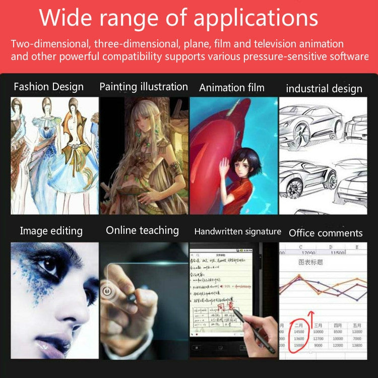 10Moons G30 Magic Circle Digital Tablet Can Be Connected To Mobile Phone Hand-Painted Board Painting Drawing Board with 8192 Passive Pen - free shipping - PMC Jewellery - Order now!