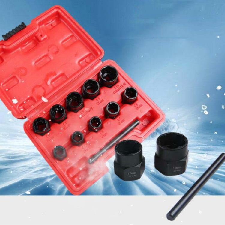 11 In 1 Damaged Nut Removal Tool Anti-Corrosion Sliding Thread Nut Extractor - Hand Tool Sets by PMC TechLife | Online Shopping South Africa | PMC TechLife | Buy Now Pay Later Mobicred