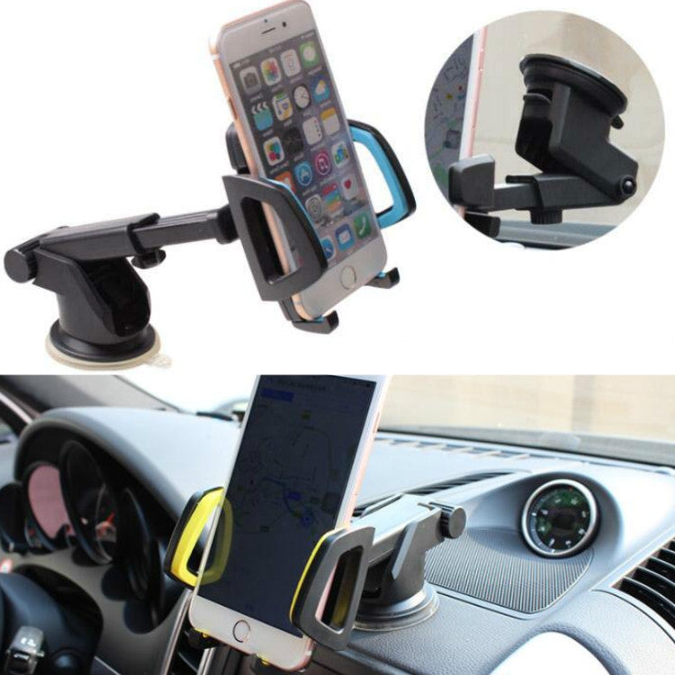 Car Phone Holder Car Air Outlet Mobile Phone Holder Suction Cup Navigation Instrument Panel General, Style:3 in 1(Red)