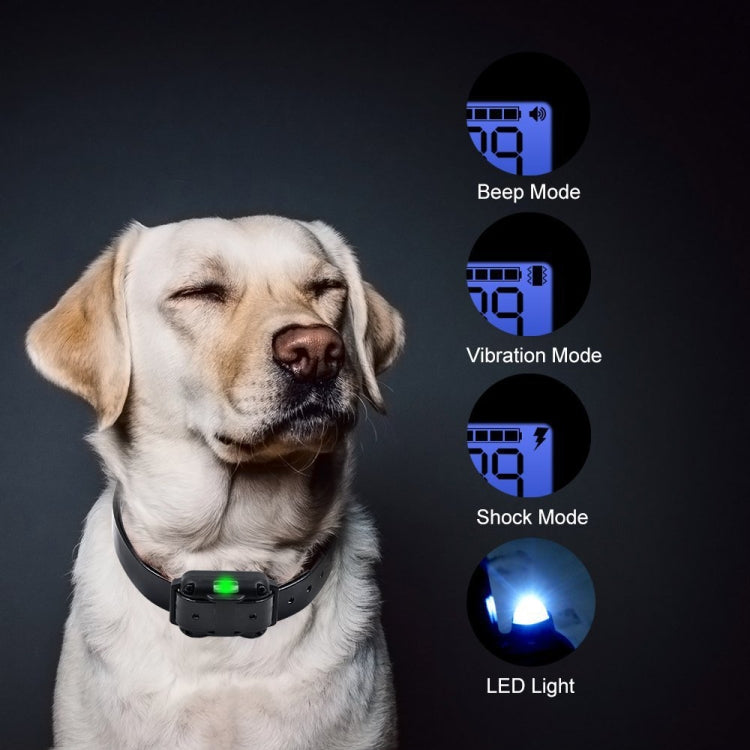 Bark Stopper Dog Training Device Dog Collar with Electric Shock Vibration Warning(UK Plug) - Training Aids by PMC TechLife | Online Shopping South Africa | PMC TechLife | Buy Now Pay Later Mobicred