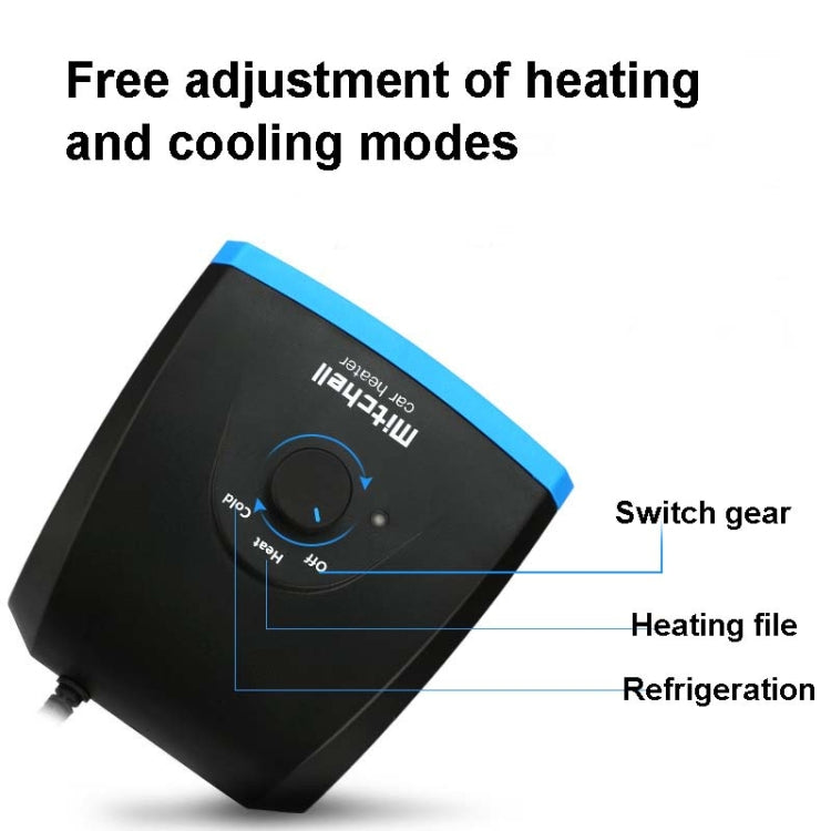 12V Multifunctional Heater For Car 360 Degree Rotating Car Heater, Style:Clip Model