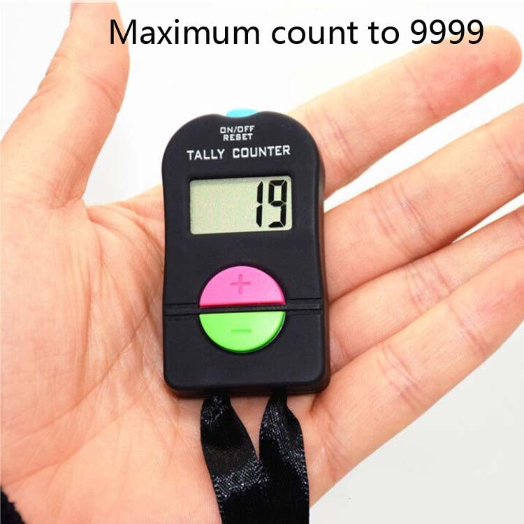 Large-Screen Electronic Digital Display Counter Manual Counter with Lanyard(Can Add or Subtract) - Pedometer by PMC Jewellery | Online Shopping South Africa | PMC Jewellery | Buy Now Pay Later Mobicred