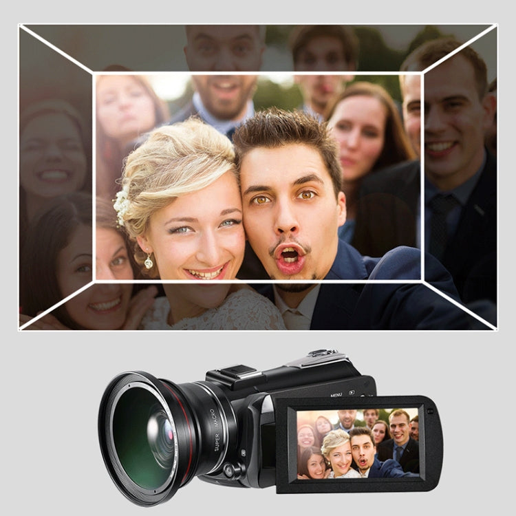 ORDRO AC3 3.1 inch IPS Screen 4K Full HD 13MP Night Vision WiFi Live Camcorder DV Digital Camera, Style:Standard + Microphone(Black) - free shipping - PMC Jewellery - Order now!