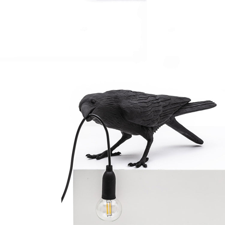 E12 LED Lucky Bird Wall Lamp Table Lamp For Bedroom, Style:Standing Table Lamp, Plug:US Plug(Black) - Bedside Light by PMC TechLife | Online Shopping South Africa | PMC TechLife