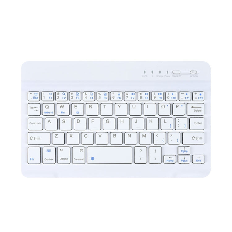 YS-001 7-8 inch Tablet Phones Universal Mini Wireless Bluetooth Keyboard, Style:Only Keyboard(White)