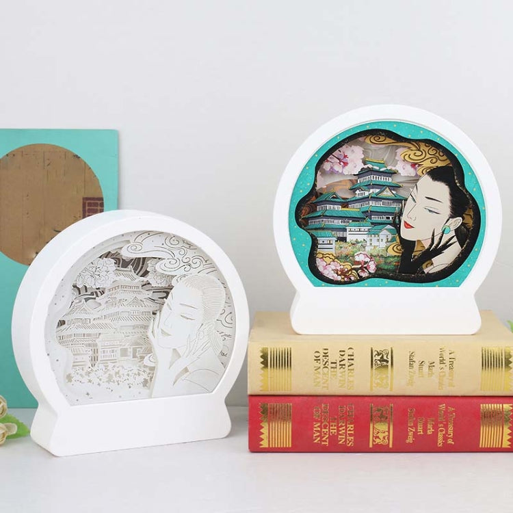 Chinese Style Paper Carving Lamp Night Light 3D Personalized Gift Decoration, Light Color:Warm Light(White) - Holiday Lights by PMc TechLife | Online Shopping South Africa | PMc TechLife | Buy Now Pay Later Mobicred