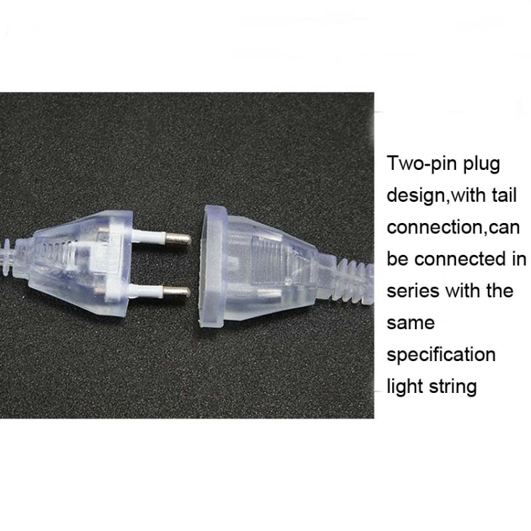 LED Inverted V Snowflake Five-Star Decorative Lights Christmas Waterproof String Lights, EU Plug(Colorful Light) - Christmas Decoration Lamps by PMc TechLife | Online Shopping South Africa | PMc TechLife | Buy Now Pay Later Mobicred