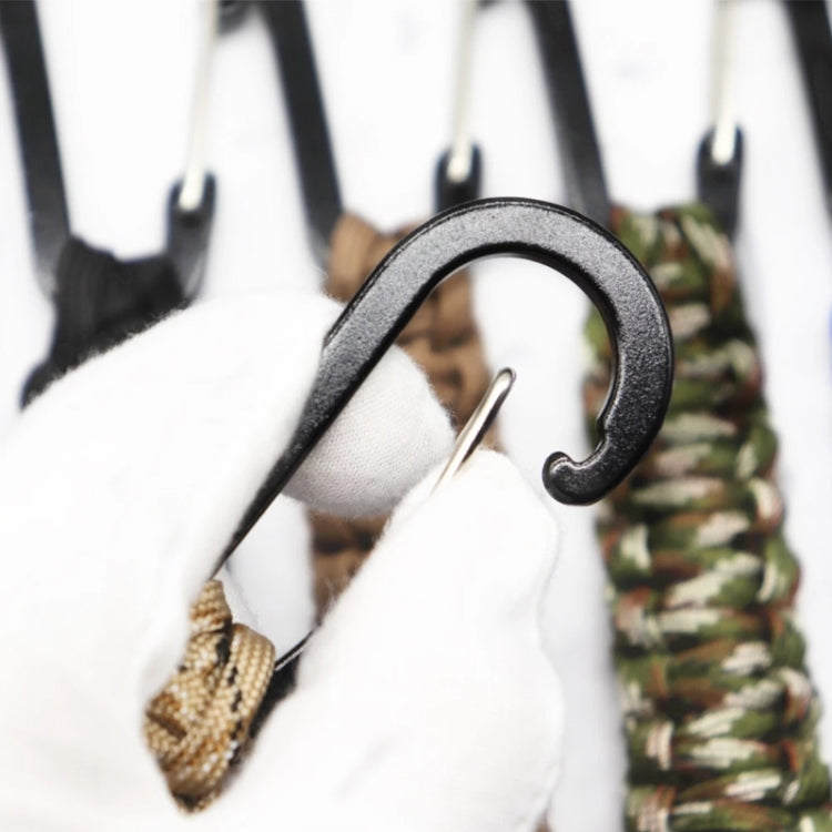 Outdoor Multifunctional Nylon Umbrella Rope Carabiner Key Chain(Army green) - free shipping - PMC Jewellery - Order now!