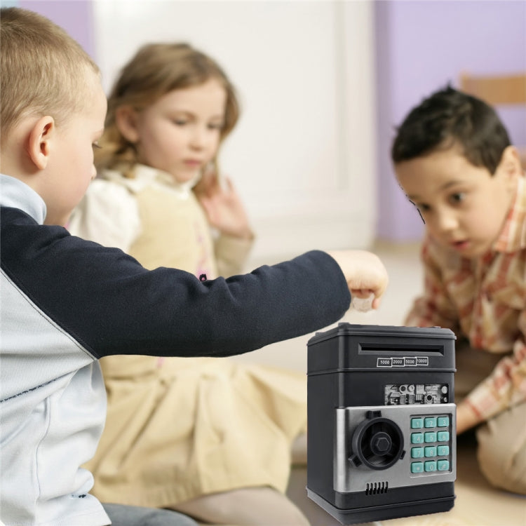 Electronic Piggy Bank ATM Password Money Coins Saving Box, Music Version(Black) - Piggy Banks by PMC TechLife | Online Shopping South Africa | PMC TechLife | Buy Now Pay Later Mobicred