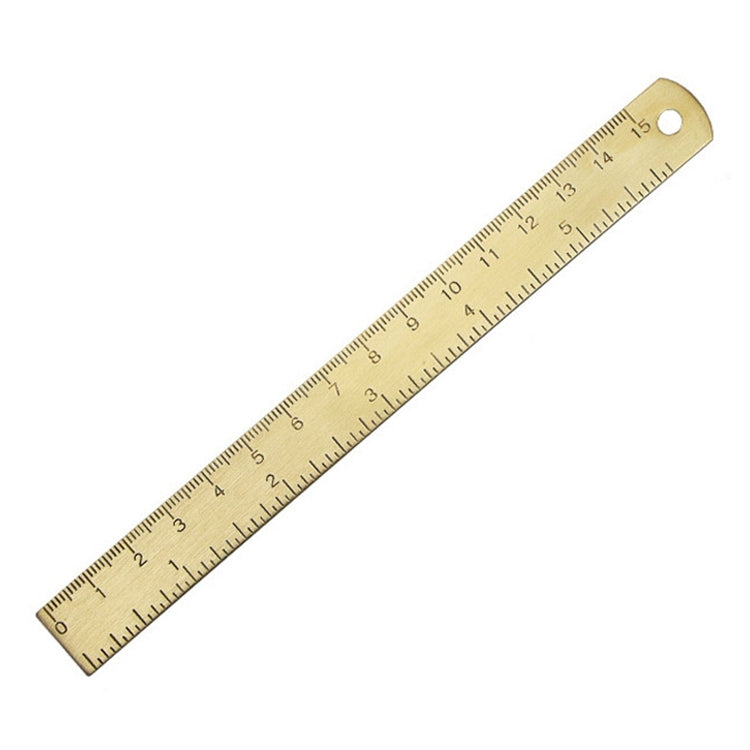 Brass Retro Drawing Ruler Measuring Tools, Model: 0-15cm Ruler - free shipping - PMC Jewellery - Order now!