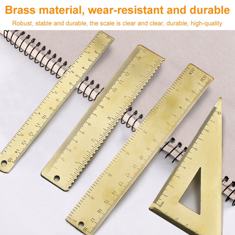 Brass Retro Drawing Ruler Measuring Tools, Model: 0-180 Degree Protractor