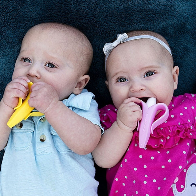 Newborn Baby Banana Silicone Teether Bite(Blue) - Baby Toys by PMC TechLife | Online Shopping South Africa | PMC TechLife