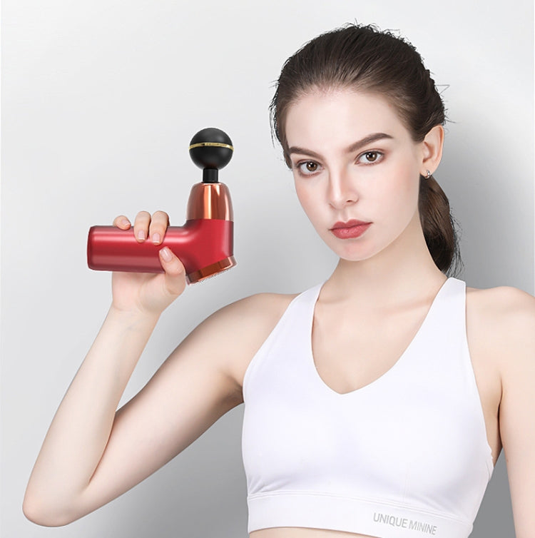 Fascia Gun Pocket Electric Shock Gun Muscle Massage Gun, Specification: LCD Screen 20-speed (Black)